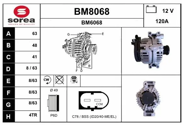 Alternator (BM8068)