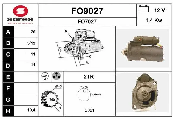 Starter (FO9027)