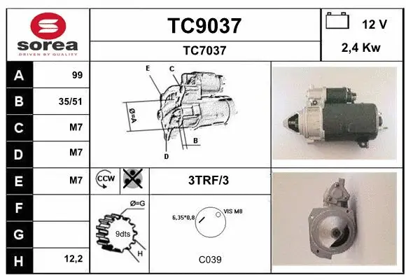 Starter (TC9037)
