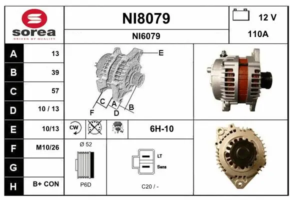 Alternator (NI8079)