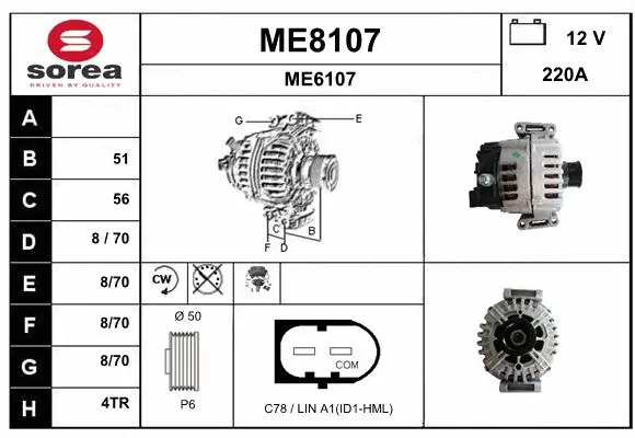Alternator (ME8107)