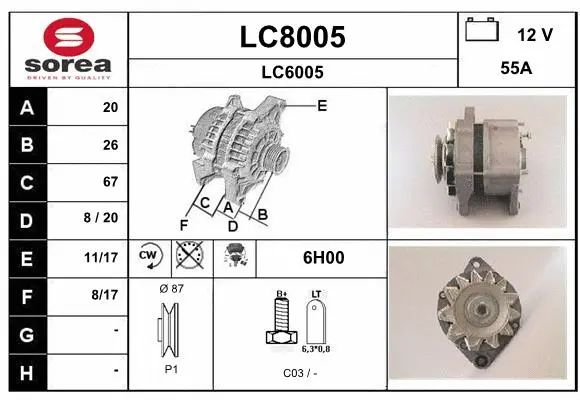 Alternator (LC8005)