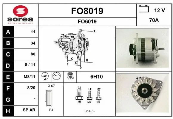 Alternator (FO8019)