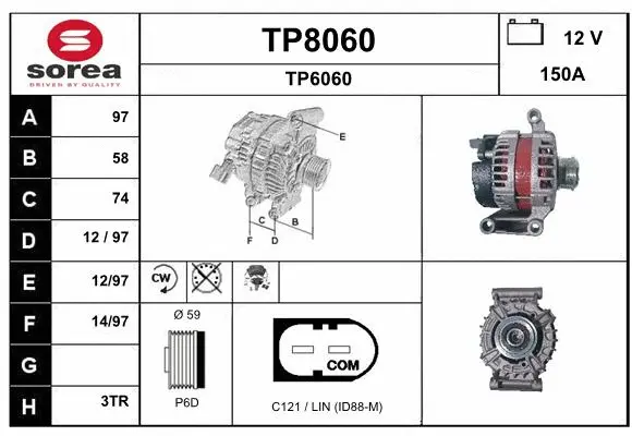 Alternator (TP8060)
