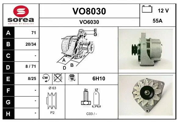 Alternator (VO8030)
