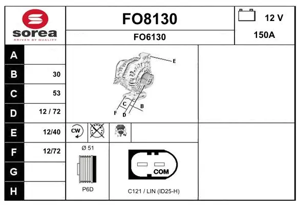 Alternator (FO8130)