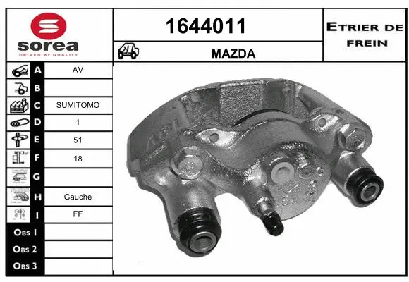 Brake Caliper (1644011)