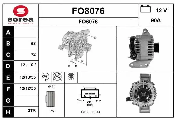 Alternator (FO8076)