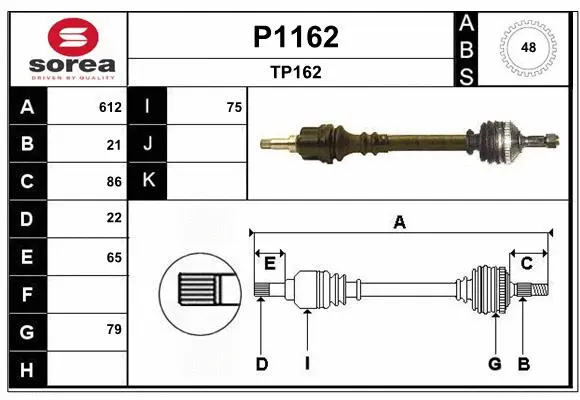 Drive Shaft (P1162)