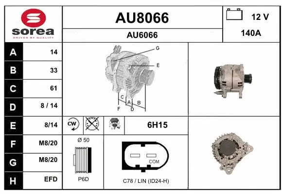 Alternator (AU8066)