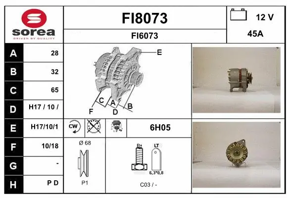 Alternator (FI8073)