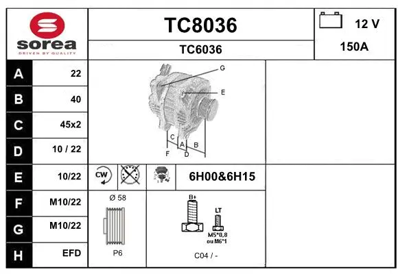 Alternator (TC8036)