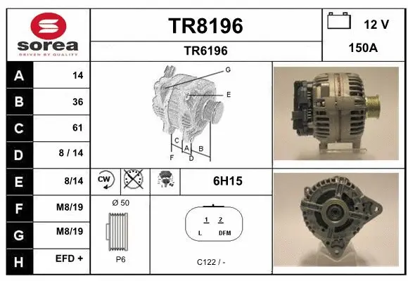 Alternator (TR8196)