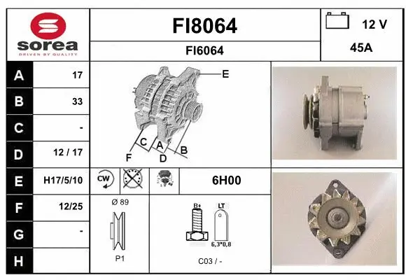 Alternator (FI8064)