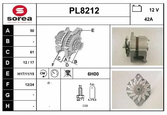 Alternator (PL8212)