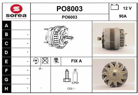 Alternator (PO8003)