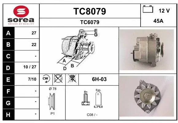 Alternator (TC8079)