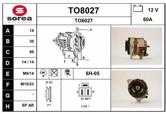 Alternator (TO8027)