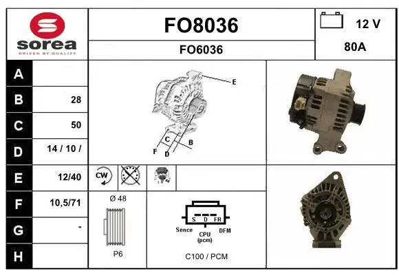 Alternator (FO8036)