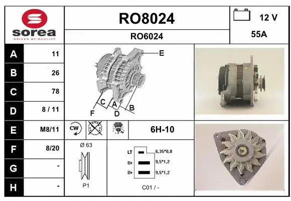 Alternator (RO8024)