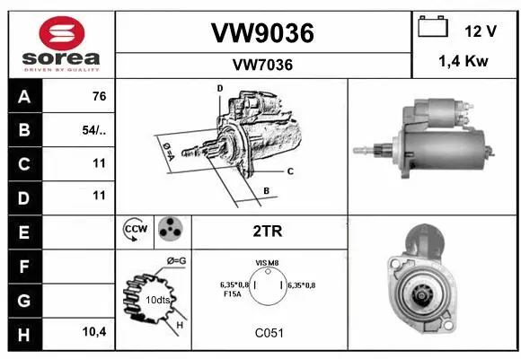 Starter (VW9036)