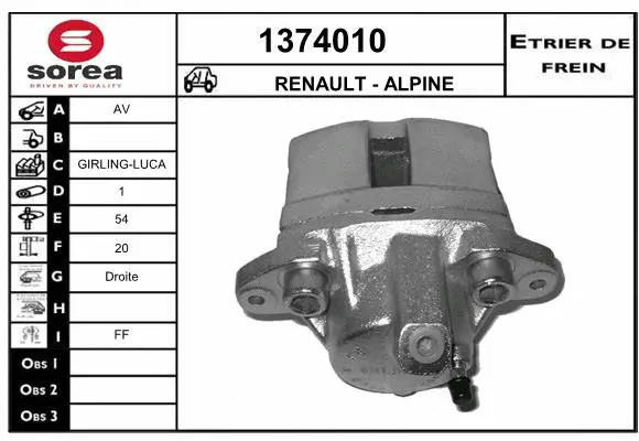 Brake Caliper (1374010)