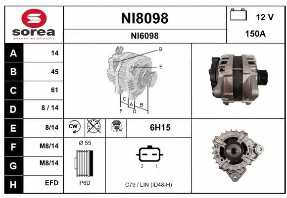 Alternator (NI8098)
