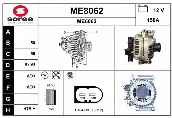 Alternator (ME8062)