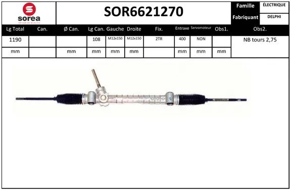Steering Gear (SOR6621270)