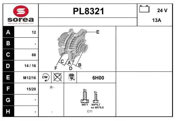 Alternator (PL8321)