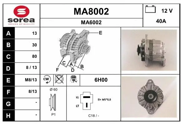 Alternator (MA8002)