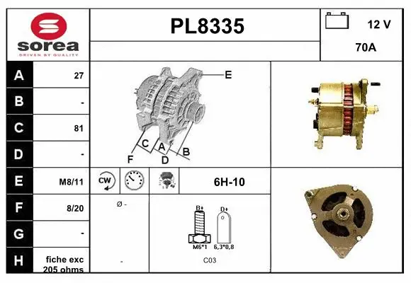 Alternator (PL8335)