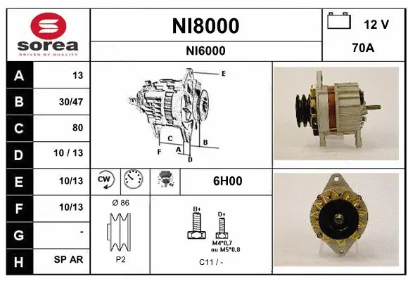 Alternator (NI8000)
