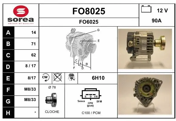 Alternator (FO8025)