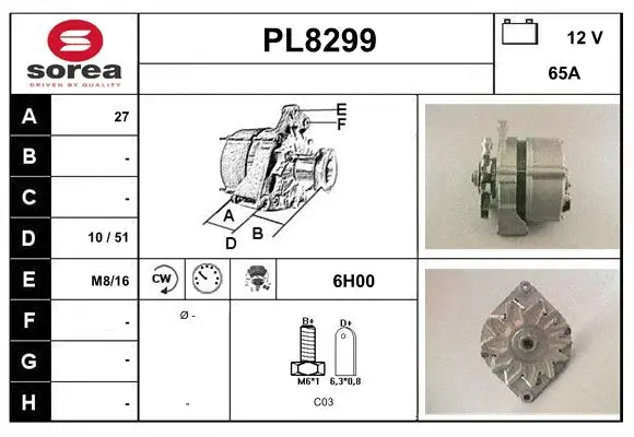 Alternator (PL8299)
