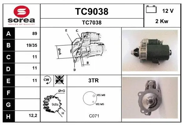 Starter (TC9038)