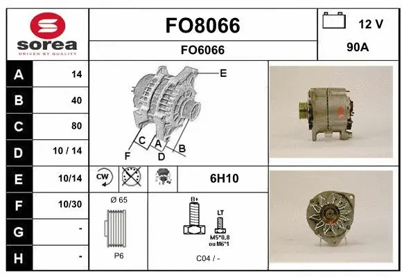 Alternator (FO8066)