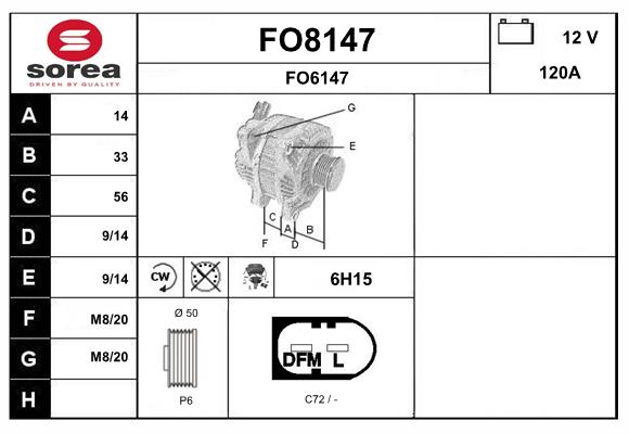 Alternator (FO8147)