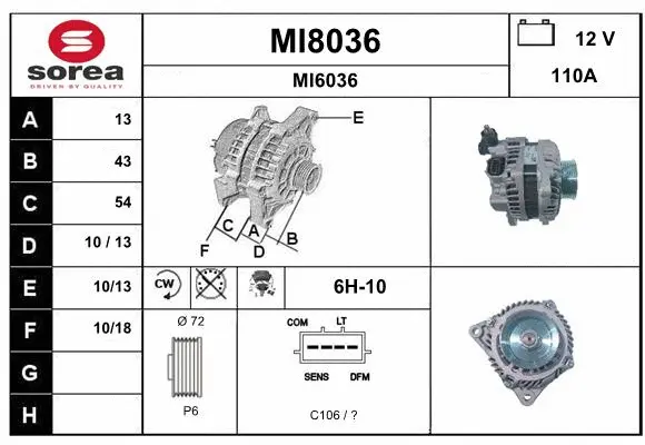 Alternator (MI8036)