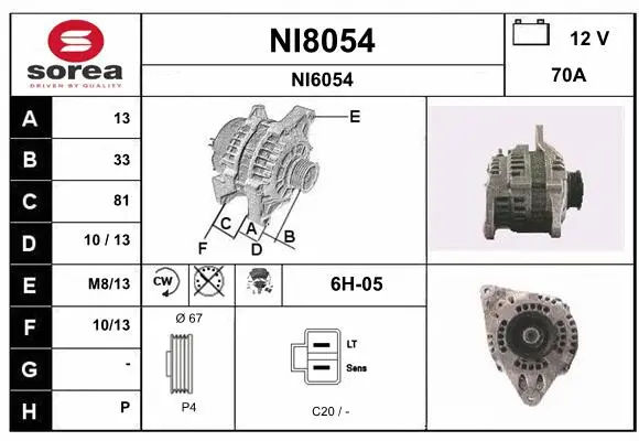 Alternator (NI8054)