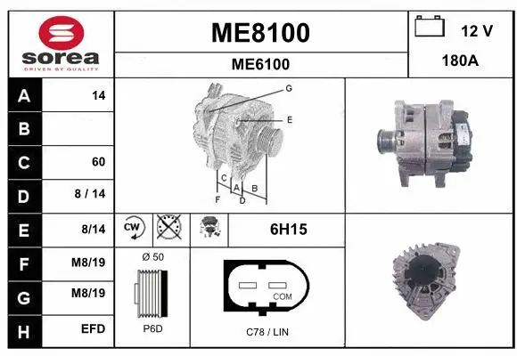 Alternator (ME8100)