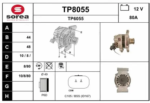Alternator (TP8055)
