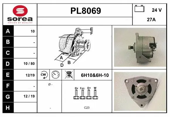 Alternator (PL8069)