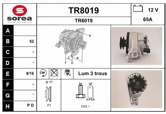 Alternator (TR8019)