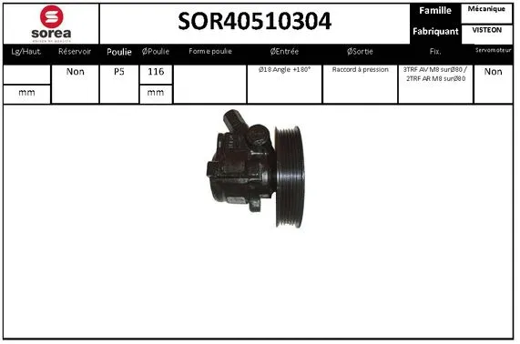 Hydraulic Pump, steering (SOR40510304)