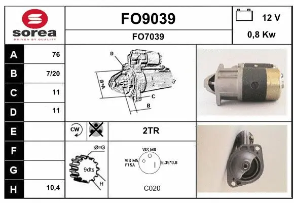 Starter (FO9039)