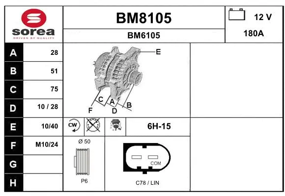 Alternator (BM8105)