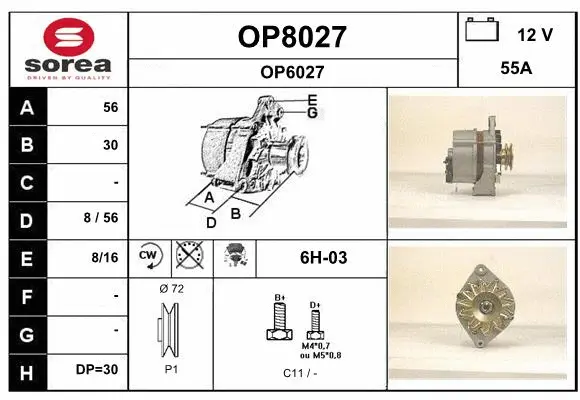Alternator (OP8027)