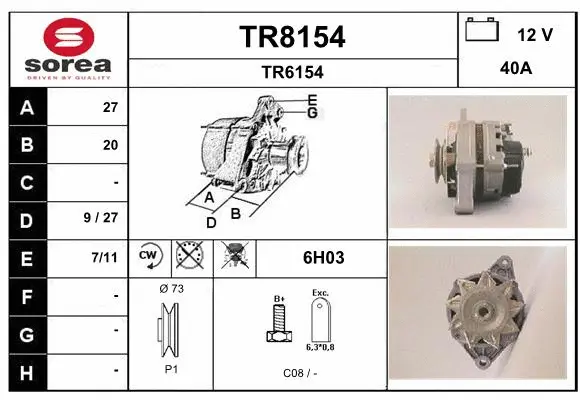 Alternator (TR8154)