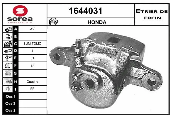 Brake Caliper (1644031)